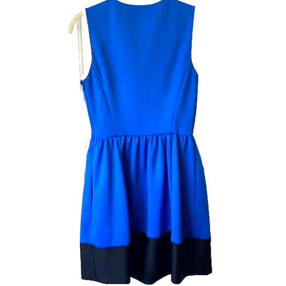 KATE SPADE NY Colorblock Scuba Dress Dive Right In Ocean Blue Sleeveless 10 M - Picture 3 of 10